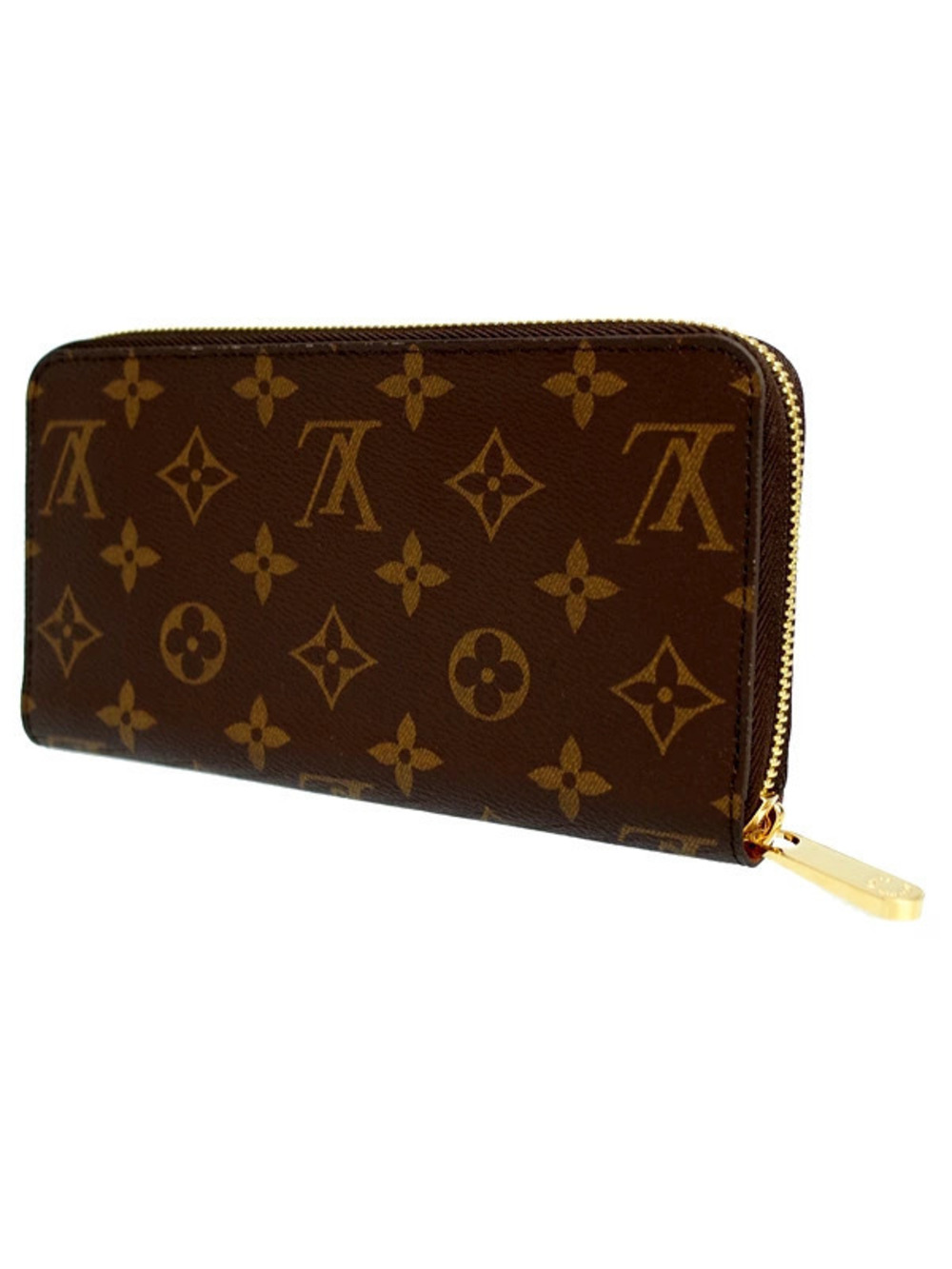 Louis Vuitton Zippy Round Zipper Wallet Monogram Long Brown